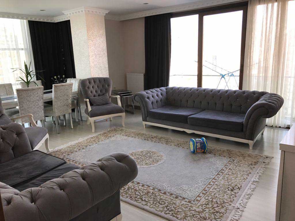 آپارتمان سه خوابه استانبول با لوازم
